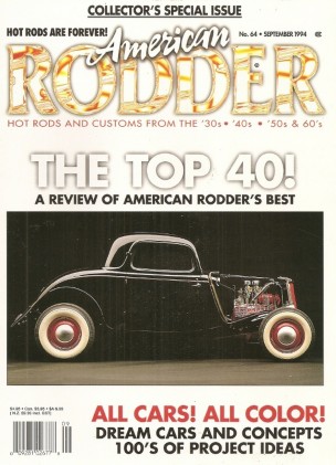 AMERICAN RODDER 1994 SEPT - TOP 40 BEST RODS, DREAM CARS & CONCEPTS SPECIAL